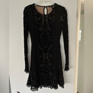 Elegant Black Lace Dress